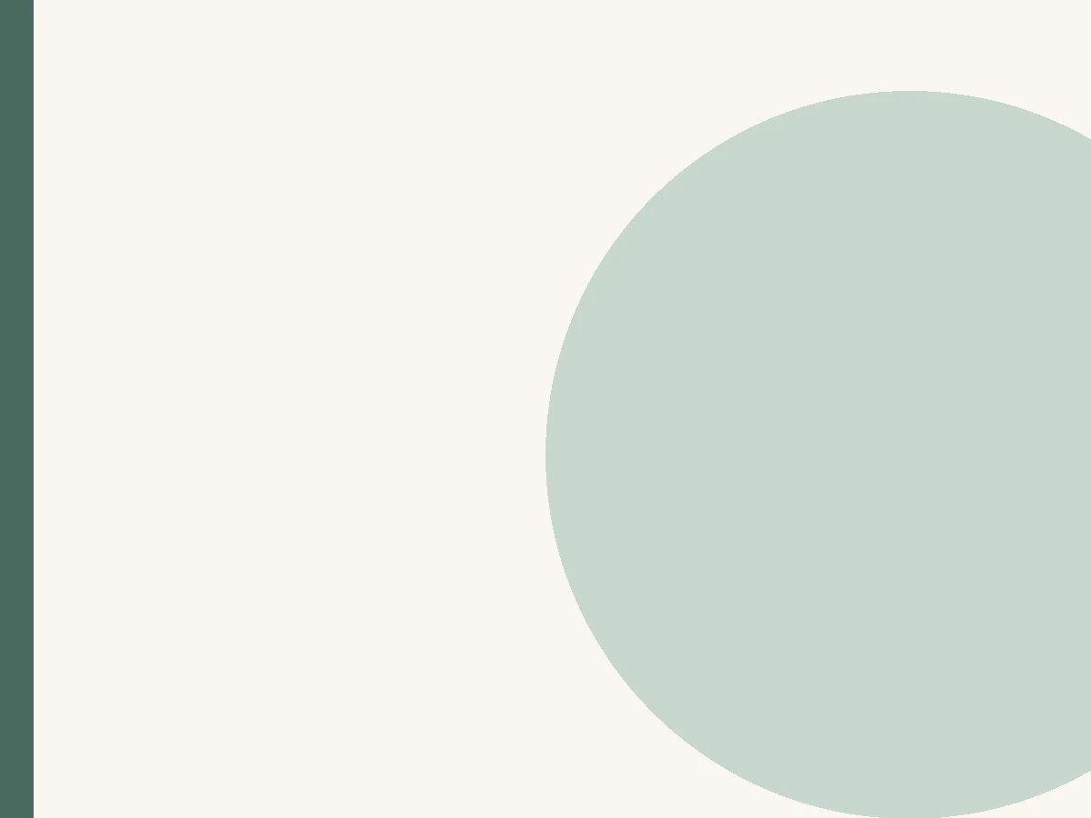 Dezente Praxisfarben in Sage und Cream